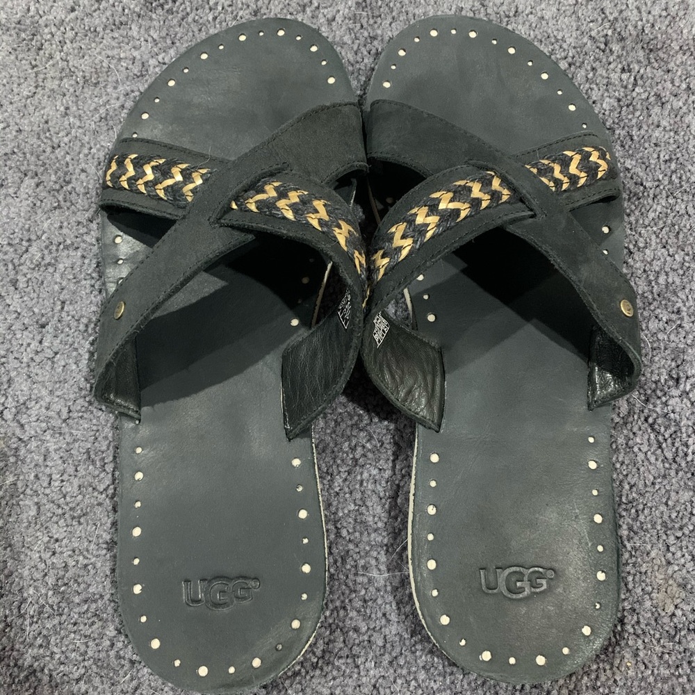 Size 10 black Ugg Sandal
